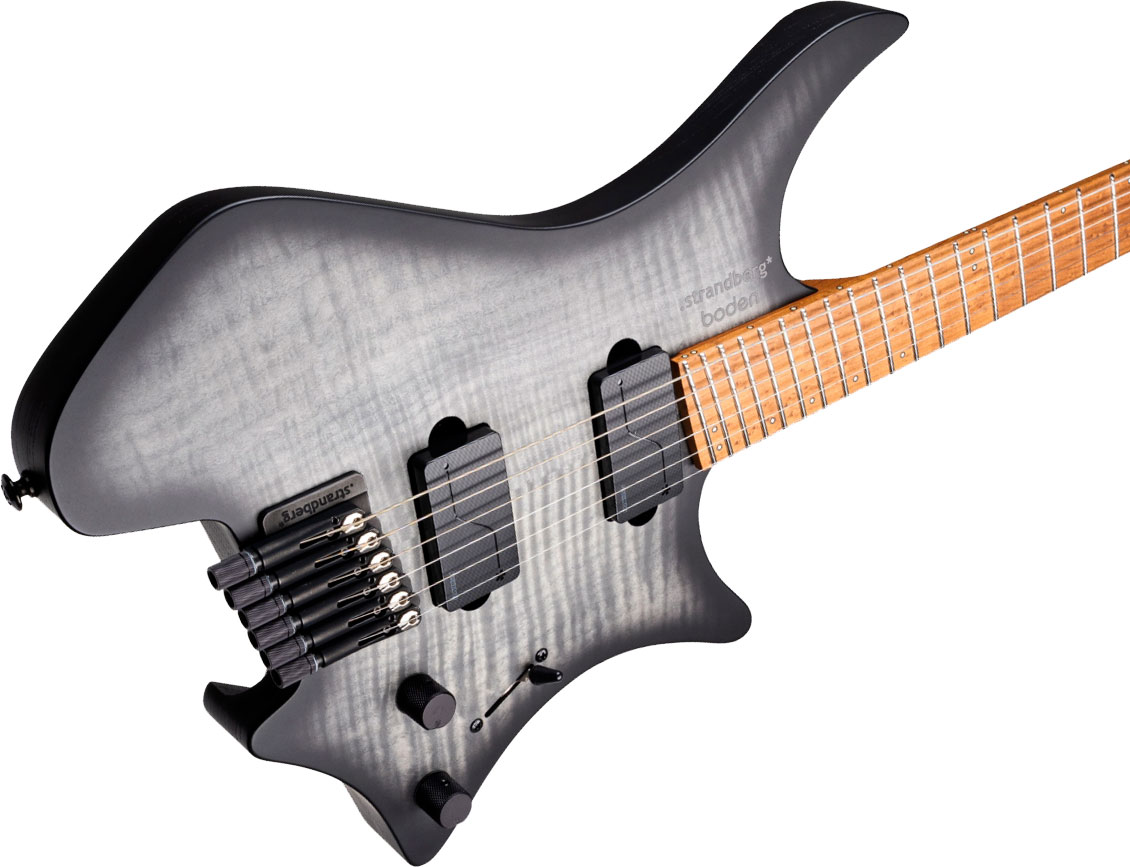 Strandberg Boden Original N2.6 6c 2h Fishman Fluence Ht Mn - Black Denim Burst Satin - Multi-Scale Guitar - Variation 3