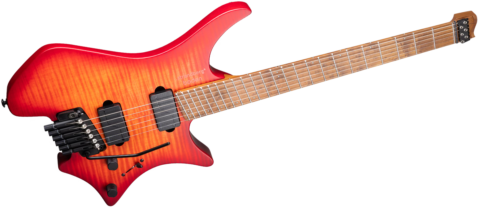 Strandberg Boden Original N2.6t 6c 2h Fishman Trem Mn - Sunset Coral Burst Satin - Multi-Scale Guitar - Variation 1