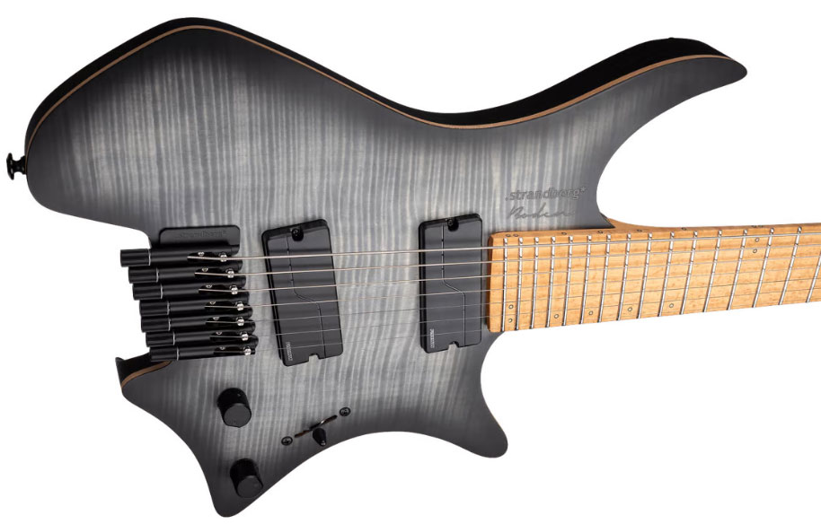 Strandberg Boden Original Nx 7c Multiscale 2h Fishman Fluence Modern Ht Mn - Charcoal Black - Multi-Scale Guitar - Variation 4
