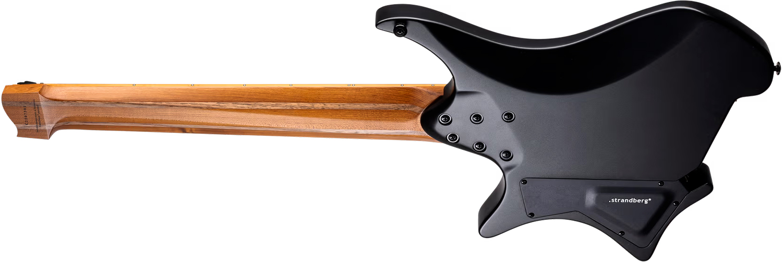 Strandberg Boden Standard N2.8 8c Multiscale 2h Seymour Duncan Ht Mn - Black Satin Metallic - Multi-Scale Guitar - Variation 1