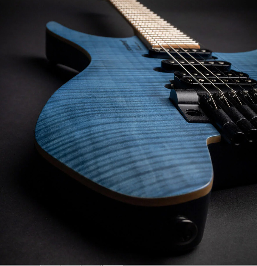 Strandberg Boden Standard Nx 6c Tremolo Multiscale Hss Mn - Translucent Blue - Multi-Scale Guitar - Variation 5