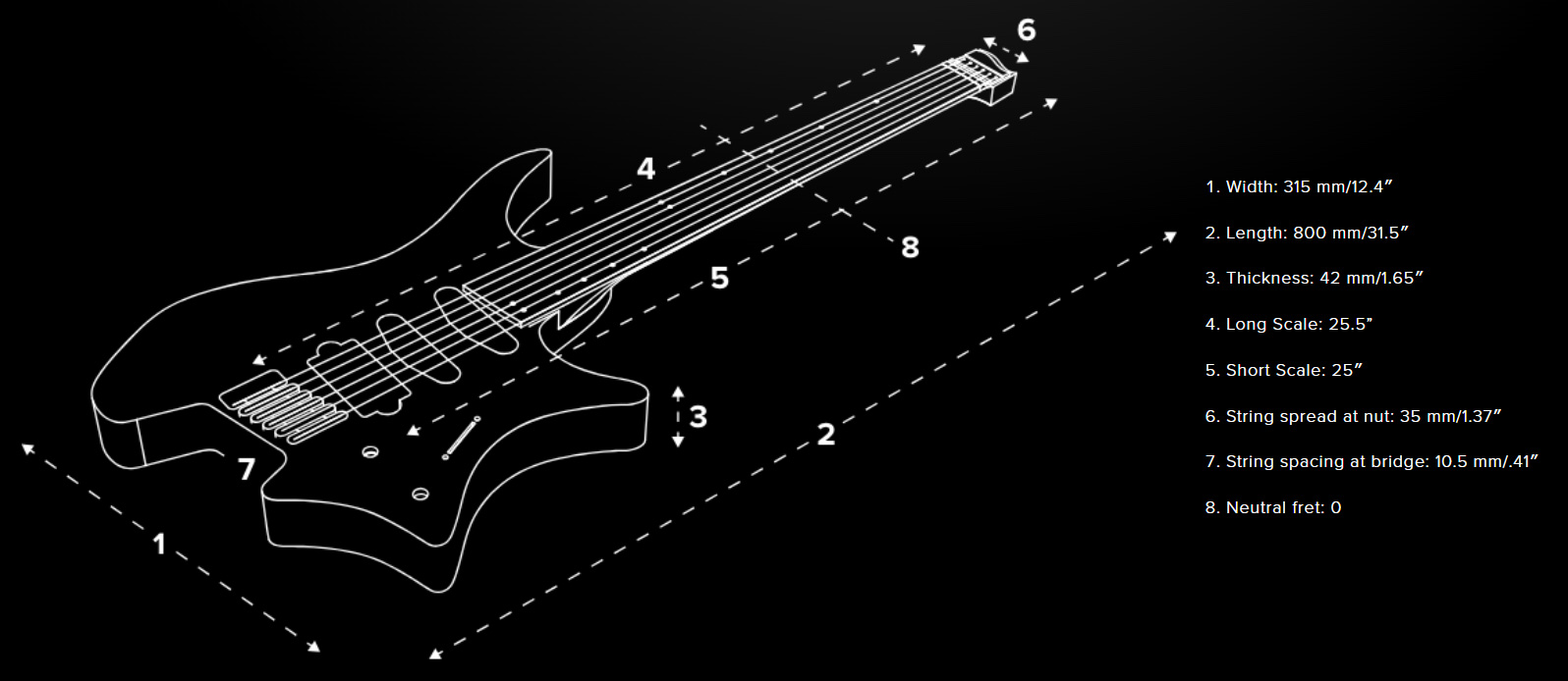 Strandberg Boden Standard Nx 6c Tremolo Multiscale Hss Mn - Translucent Blue - Multi-Scale Guitar - Variation 7