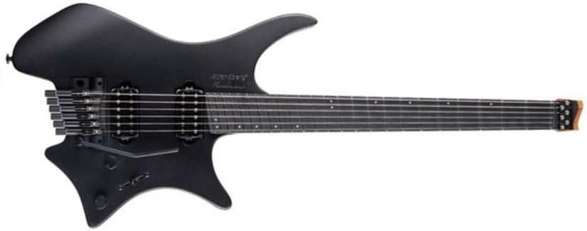 Strandberg Boden Metal Nx 6c Tremolo 2h Trem Ric - Black Granite - Multi-Scale Guitar - Main picture