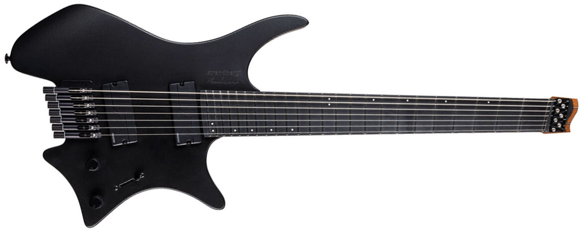 Strandberg Boden Metal Nx 7c Multiscale 2h Fishman Fluence Modern Ht Ric - Black Granite - Multi-Scale Guitar - Main picture