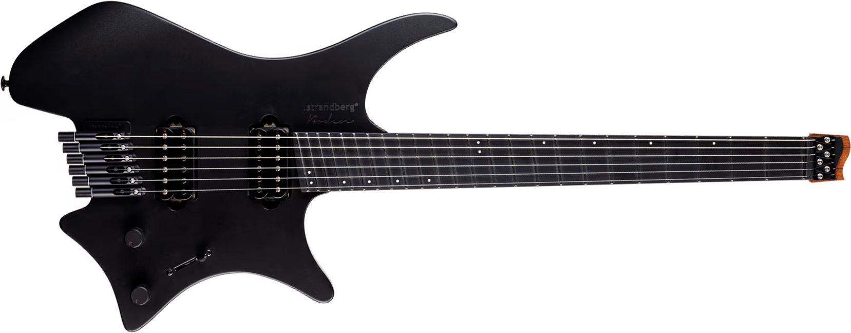 Strandberg Boden Metal Nx6 6c 2h Suhr Ht Ebo - Black Granite - Multi-Scale Guitar - Main picture