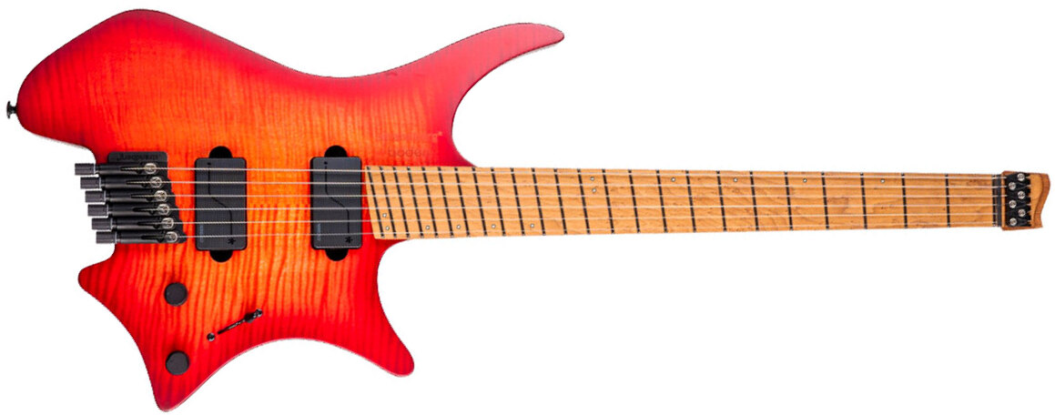 Strandberg Boden Original N2.6 6c 2h Fishman Fluence Ht Mn - Sunset Coral Burst Satin - Multi-Scale Guitar - Main picture