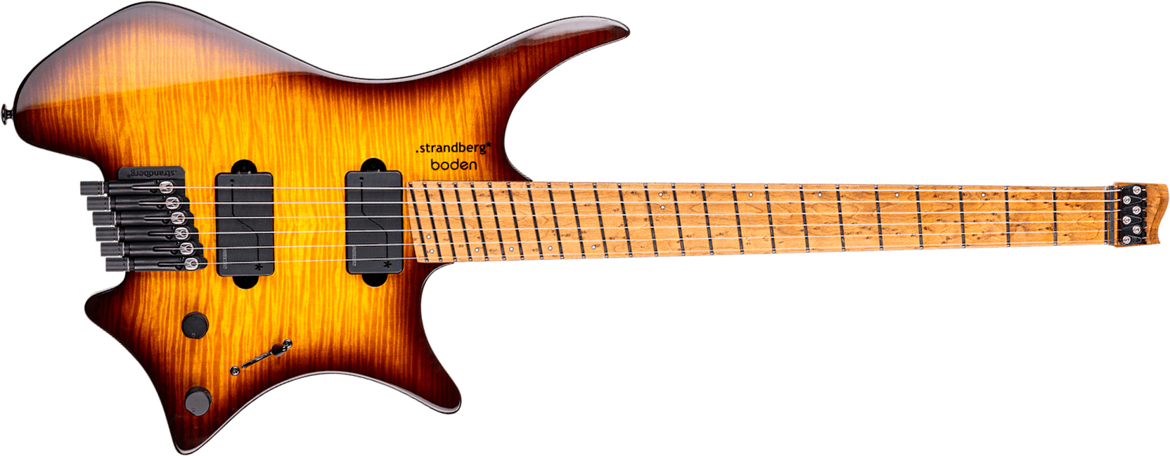 Strandberg Boden Original N2.6 6c 2h Fishman Ht Mn - Amber Haze Burst Gloss - Multi-Scale Guitar - Main picture