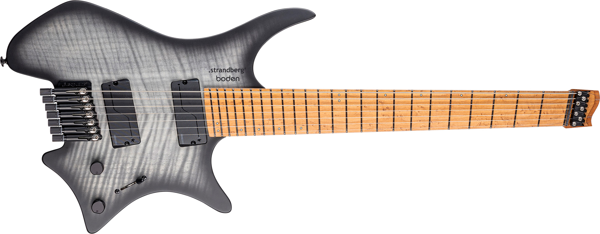 Strandberg Boden Original N2.7 7c 2h Fishman Fluence Ht Mn - Black Denim Burst Satin - Multi-Scale Guitar - Main picture