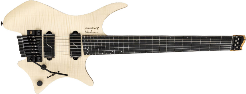 Strandberg Boden Prog Nx 7c Multiscale 2h Fishman Fluence Modern Trem Mn - Natural Flame - Multi-Scale Guitar - Main picture
