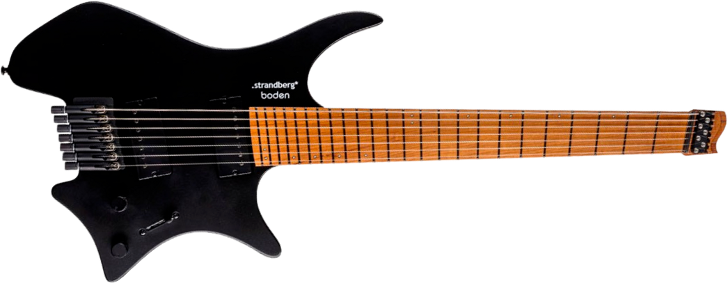 Strandberg Boden Standard N2.7 7c Multiscale 2h Seymour Duncan Ht Mn - Black Satin Metallic - Multi-Scale Guitar - Main picture