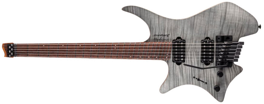 Strandberg Boden Standard Nx 6 Tremolo Lh Gaucher Multiscale 2h Trem Rw - Charcoal - Multi-Scale Guitar - Main picture