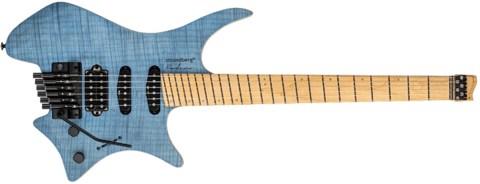 Strandberg Boden Standard Nx 6c Tremolo Multiscale Hss Mn - Translucent Blue - Multi-Scale Guitar - Main picture