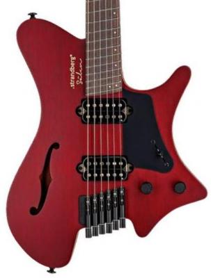 Semi-hollow e-gitarre Strandberg Sälen Jazz NX 6 - Trans burgundy satin