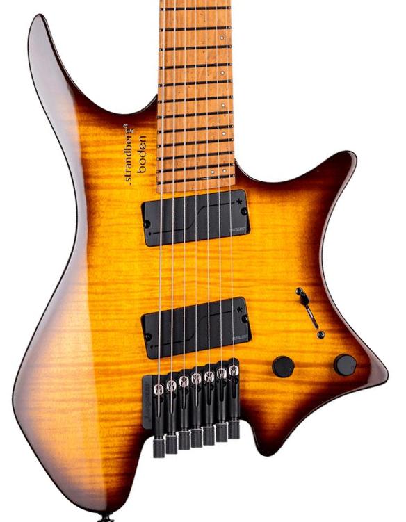 Multi-scale guitar Strandberg Boden Original N2.7 (7-String) - Amber Haze Burst Gloss