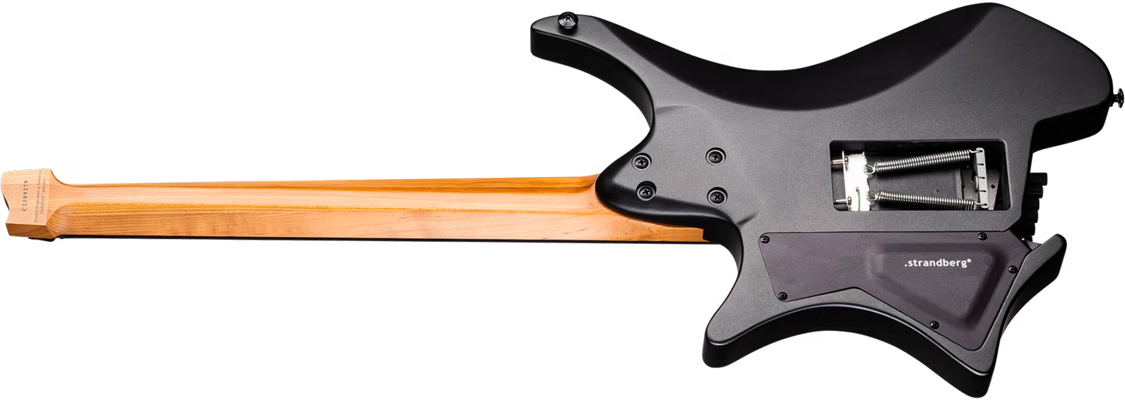 Strandberg Plini Edition Boden N2.6t 2h Fishman Fluence Trem Ebo - Black Satin Metallic - Multi-Scale Guitar - Variation 2
