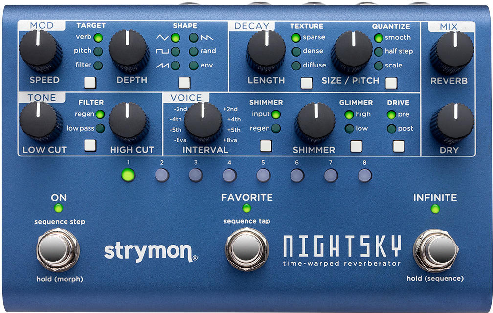 Strymon Nightsky Reverberator - Reverb/Delay/Echo Effektpedal - Main picture