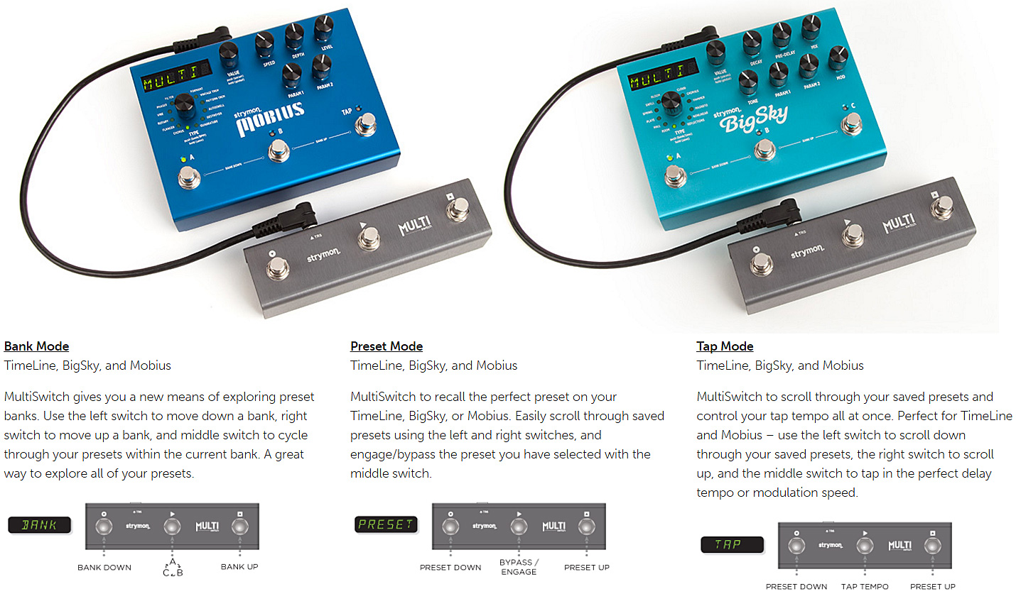 Strymon Multi Switch For Timeline, Bigsky, Mobius - Fußschalter & Sonstige - Variation 1