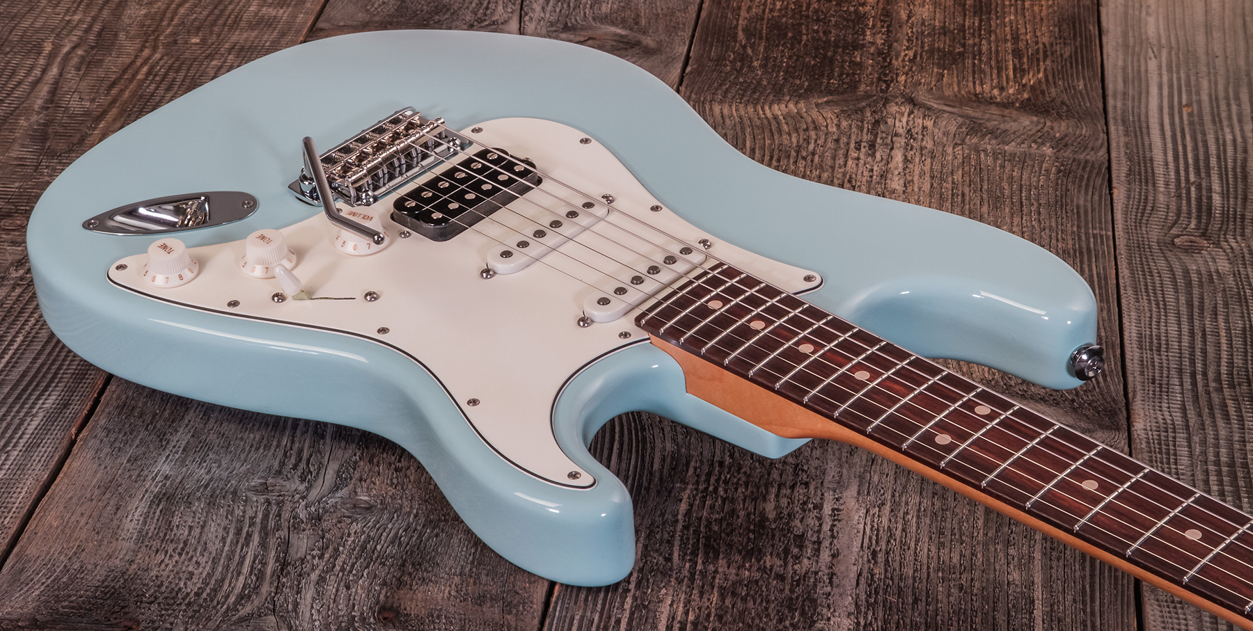 Suhr Classic S Antique 01-csa-0013 Hss Trem Rw - Light Aging Sonic Blue - E-Gitarre in Str-Form - Variation 2