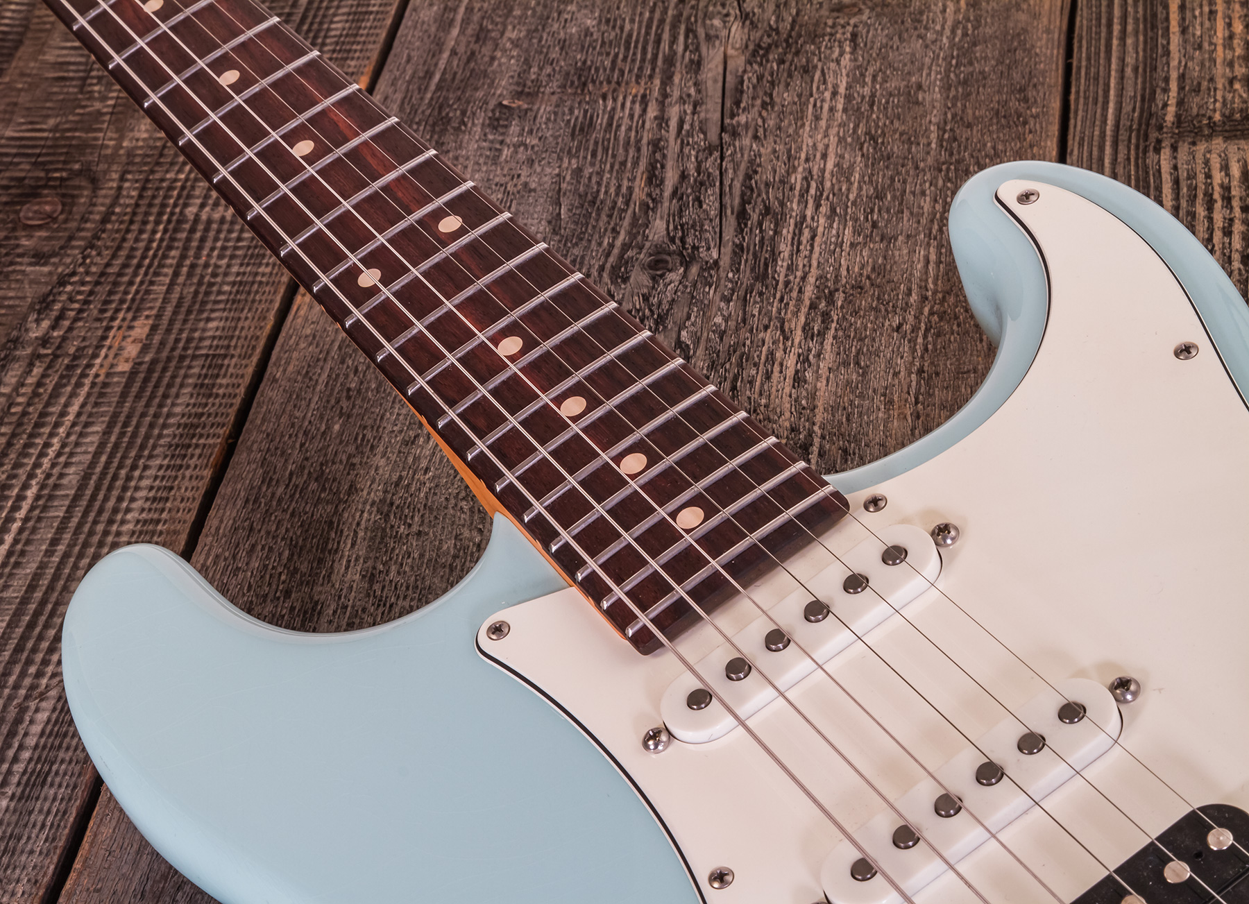 Suhr Classic S Antique 01-csa-0013 Hss Trem Rw - Light Aging Sonic Blue - E-Gitarre in Str-Form - Variation 4