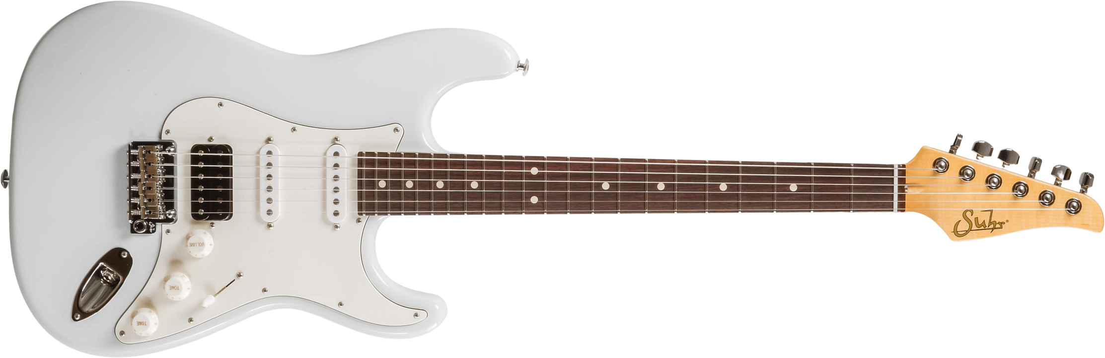 Suhr Classic S 01-cls-0009 Hss Trem Rw - Olympic White - E-Gitarre in Str-Form - Main picture