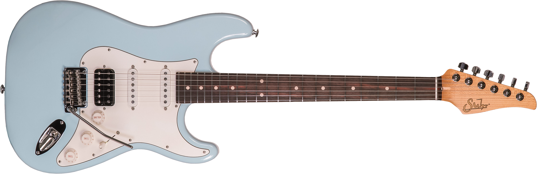 Suhr Classic S Antique Hss 01-csa-0013 Trem Mn #71417 - Light Aging Sonic Blue - E-Gitarre in Str-Form - Main picture