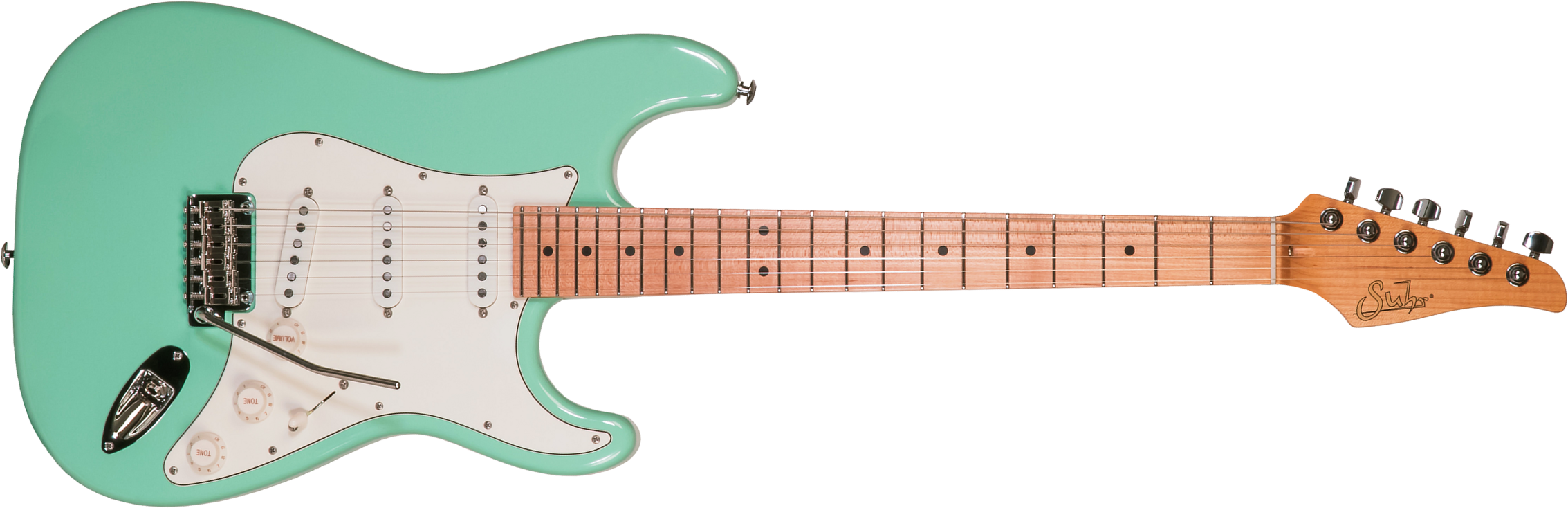 Suhr Classic S Antique Sss 01-csa-0020 3s Trem Mn #71418 - Light Aging Surf Green - E-Gitarre in Str-Form - Main picture