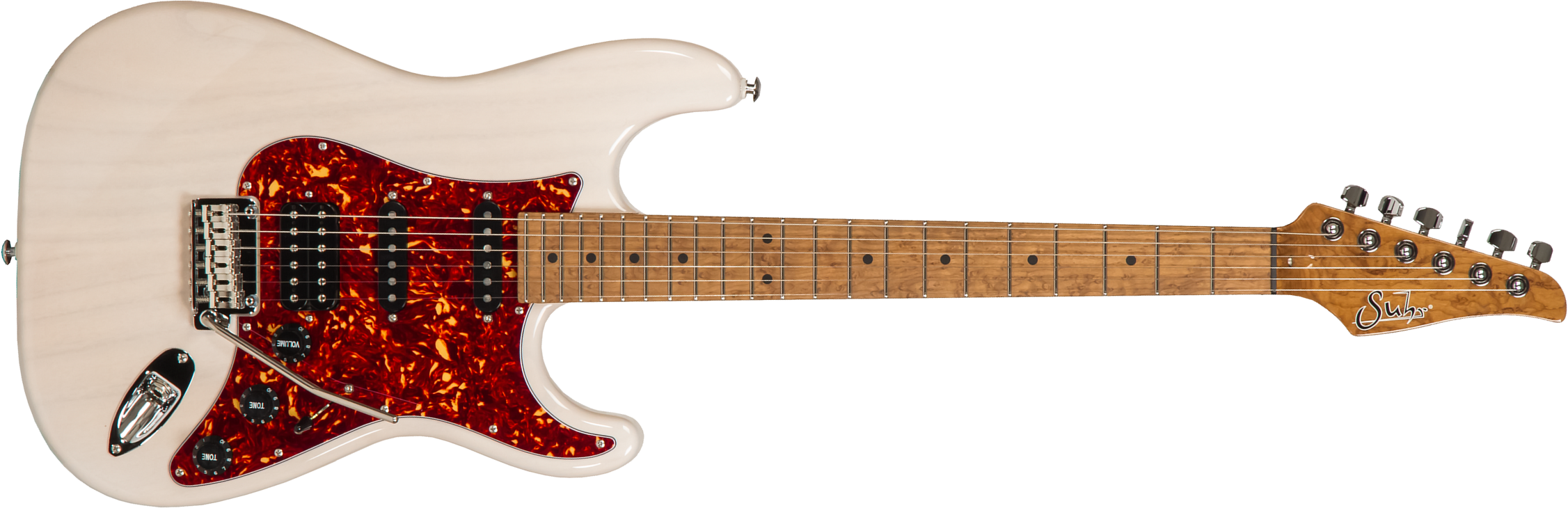 Suhr Classic S Paulownia 01-ltd-0024 Hss Trem Mn - Trans White - E-Gitarre in Str-Form - Main picture