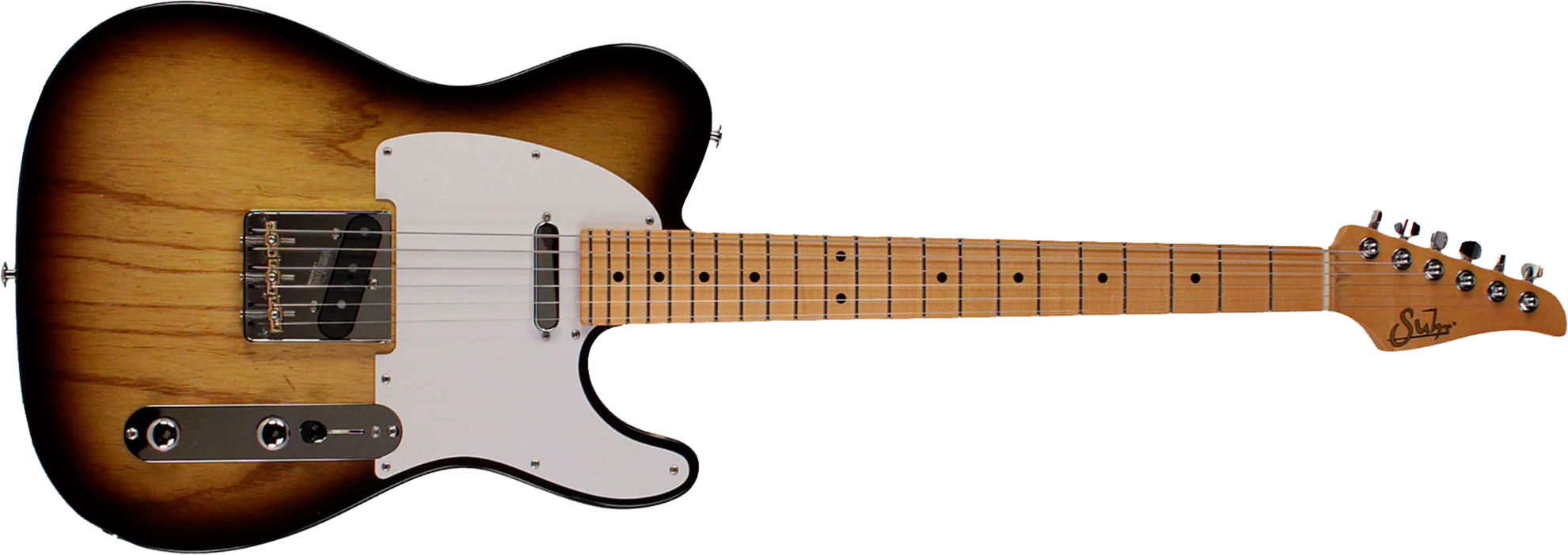Suhr Classic T Antique 01-cta-0025 2s  Ht Mn - 2 Tone Tobacco Burst - E-Gitarre in Teleform - Main picture
