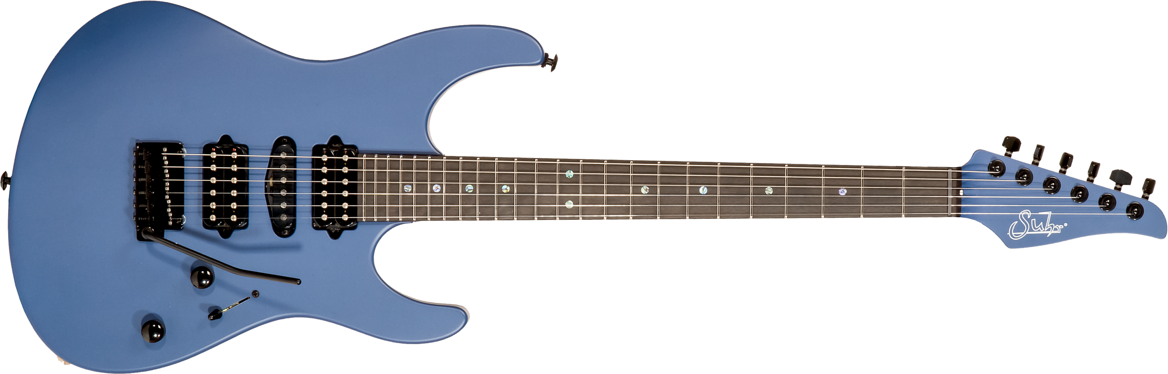 Suhr Modern Terra Ltd 01-ltd-0014 Hsh Trem Eb #72766 - Deep Sea Blue Satin - E-Gitarre in Str-Form - Main picture