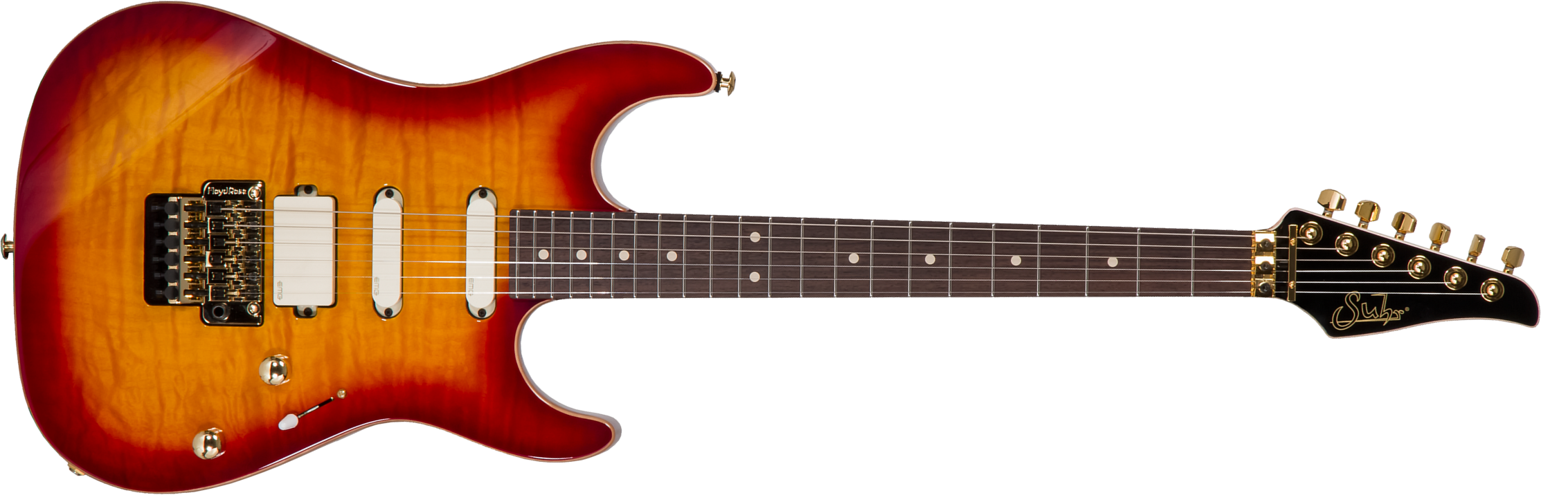 Suhr Standard Legacy 01-ltd-0030 Hss Emg Fr Rw #70282 - Aged Cherry Burst - E-Gitarre in Str-Form - Main picture