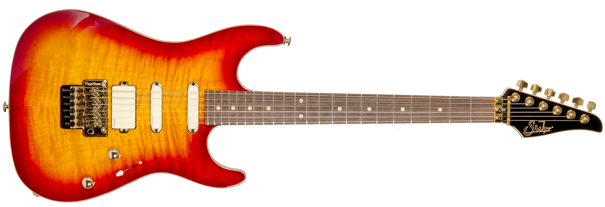 Suhr Standard Legacy 01-ltd-0030 Hss Emg Fr Rw #72940 - Aged Cherry Burst - E-Gitarre in Str-Form - Main picture
