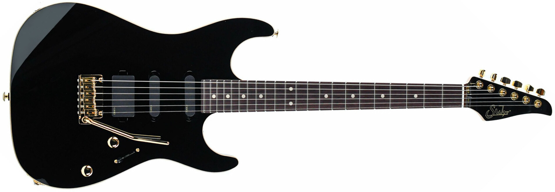 Suhr Standard Legacy 01-ltd-0032 Hss Emg Fr Rw - Black - E-Gitarre in Str-Form - Main picture