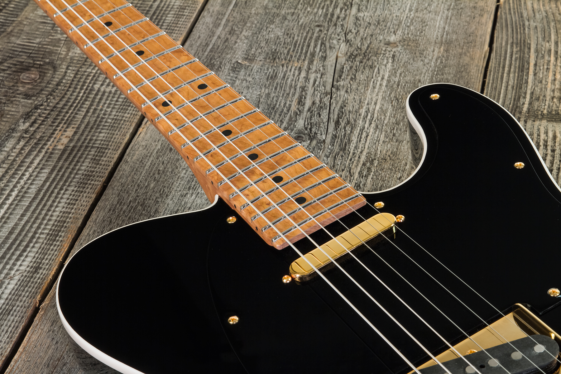 Suhr Mateus Asato Classic 01-sig-0030 Signature 2s  Ht Mn - Black - E-Gitarre in Teleform - Variation 4