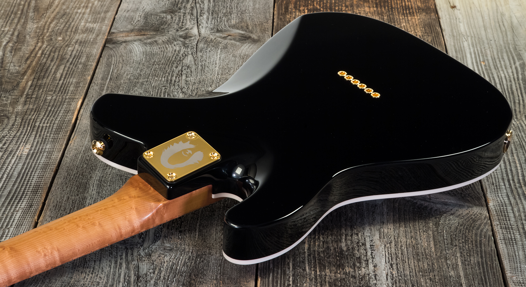 Suhr Mateus Asato Classic 01-sig-0030 Signature 2s  Ht Mn - Black - E-Gitarre in Teleform - Variation 5