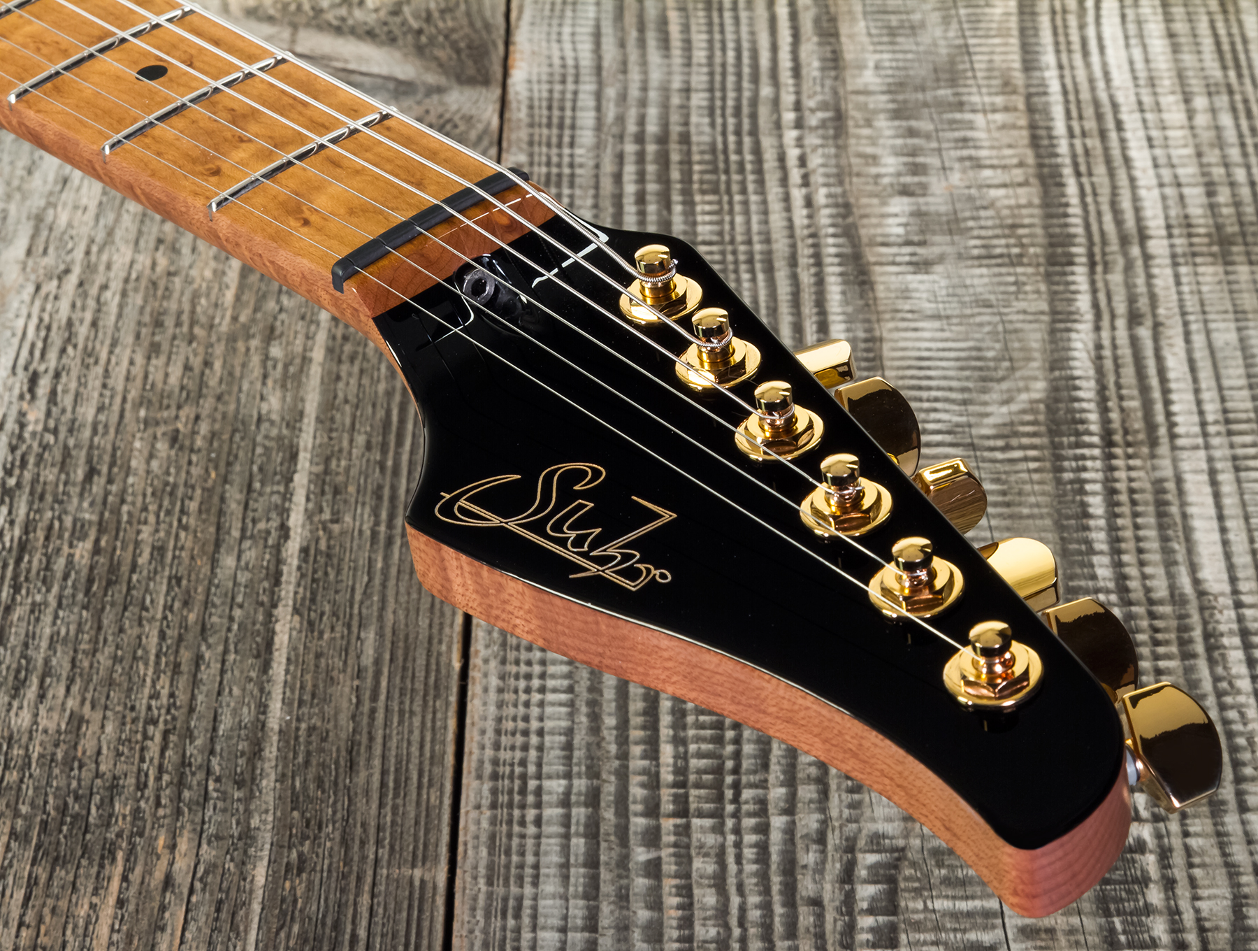 Suhr Mateus Asato Classic 01-sig-0030 Signature 2s  Ht Mn - Black - E-Gitarre in Teleform - Variation 7