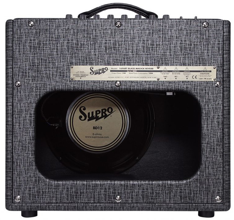 Supro 1696rt Black Magic Reverb Combo Legend 25w 1x12 - Combo für E-Gitarre - Variation 1