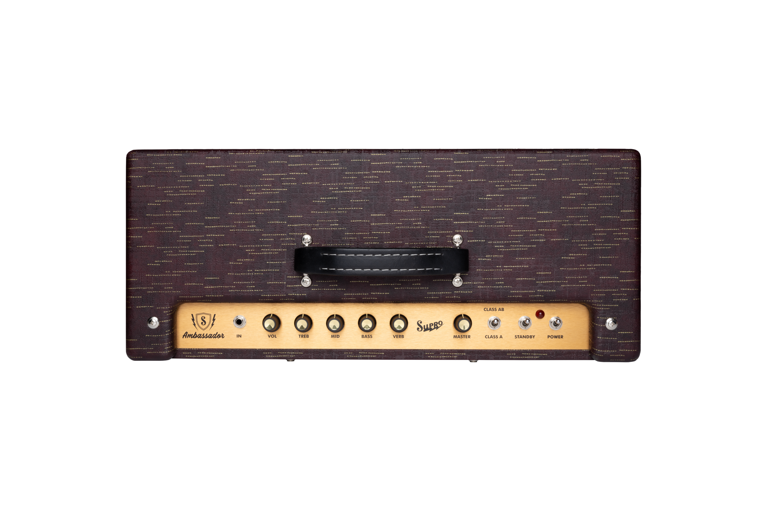 Supro Ambassador Custom Burgundy Gold Scandia 2x10 50w - Combo für E-Gitarre - Variation 3