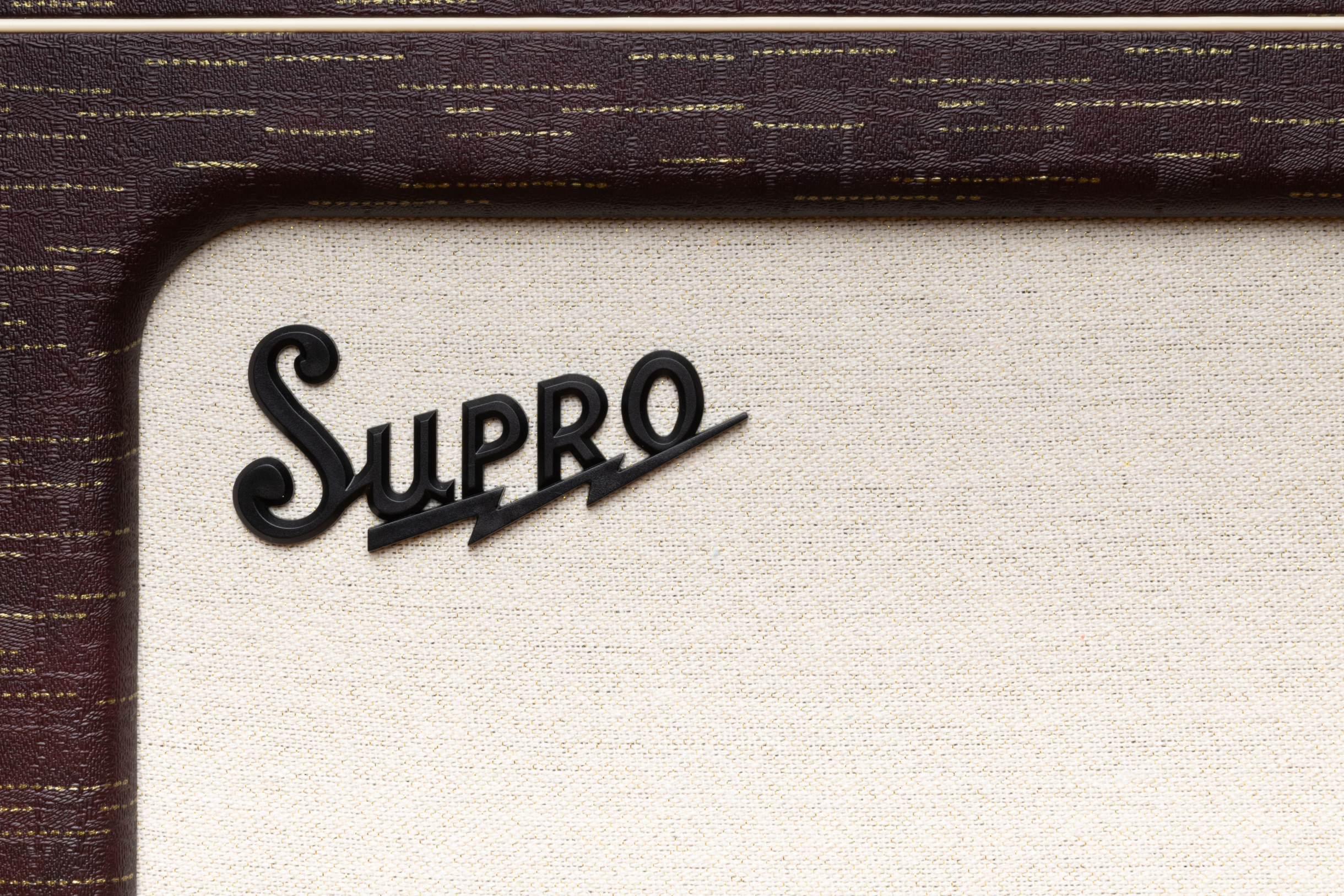 Supro Ambassador Custom Burgundy Gold Scandia 2x10 50w - Combo für E-Gitarre - Variation 5
