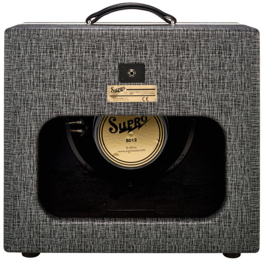 Supro Black Magick Cab 1x12 75w 8-ohms Black Rhino Hide - Boxen für E-Gitarre Verstärker - Variation 1