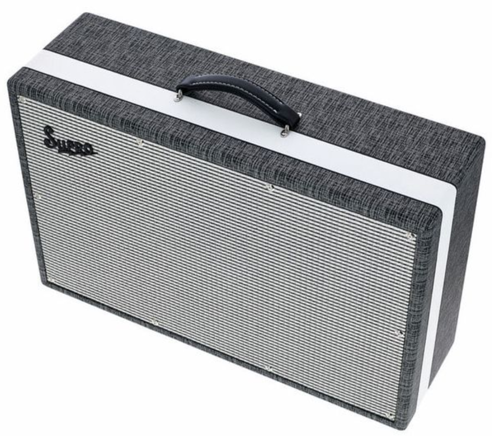 Supro Black Magick Cab 2x12 150w 4/16-ohms Black Rhino Hide - Boxen für E-Gitarre Verstärker - Variation 1