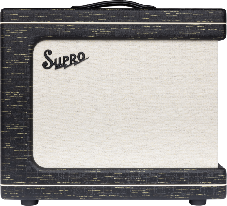 Supro Delegate Custom Black Gold Scandia 1x12 25w - Combo für E-Gitarre - Main picture