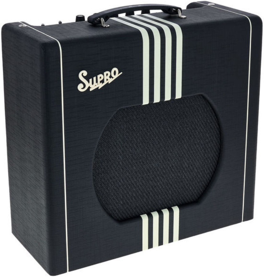 Supro Delta King Combo 12 15w 1x12 Black/cream - Combo für E-Gitarre - Main picture