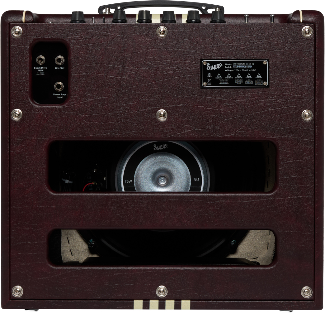 Supro Delta King 12 Combo 15w 1x12 Burgundy/cream - Combo für E-Gitarre - Variation 1