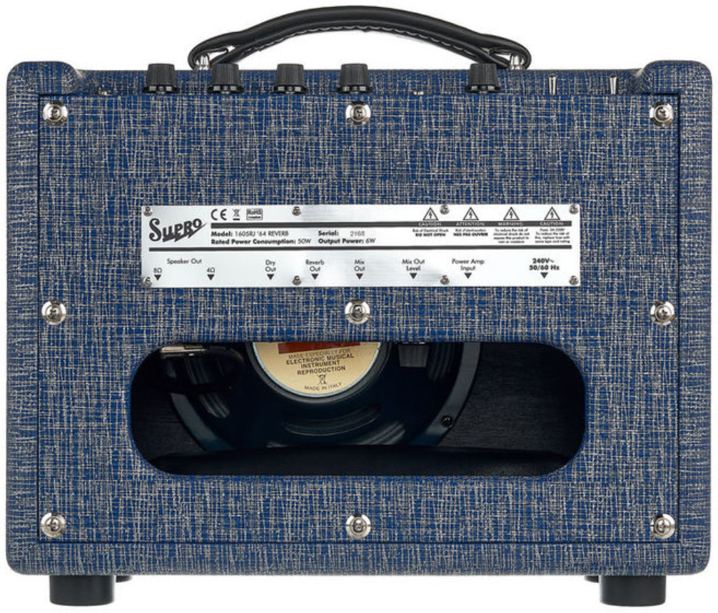 Supro Reverb 1964 5w 1x8 Jensen Blue Rhino Hide - Combo für E-Gitarre - Variation 1