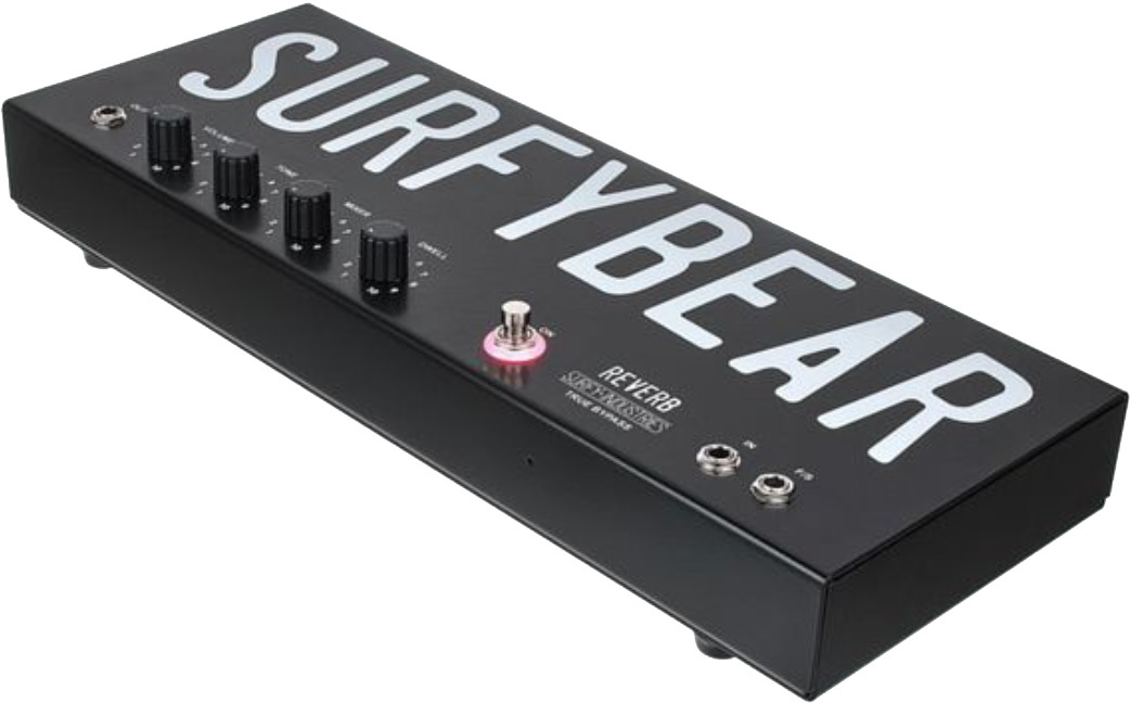 Surfy Industries Surfybear Metal Reverb Black - Reverb/Delay/Echo Effektpedal - Main picture