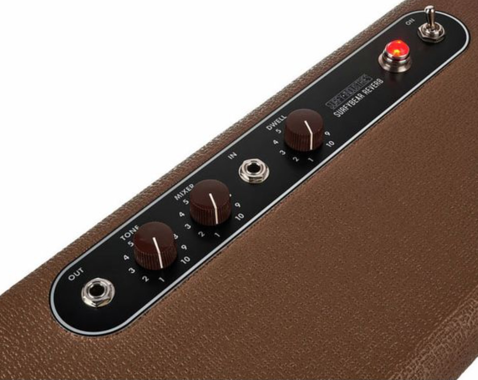 Surfy Industries Surfybear Classic Reverb V2 Brown - Reverb/Delay/Echo Effektpedal - Variation 4