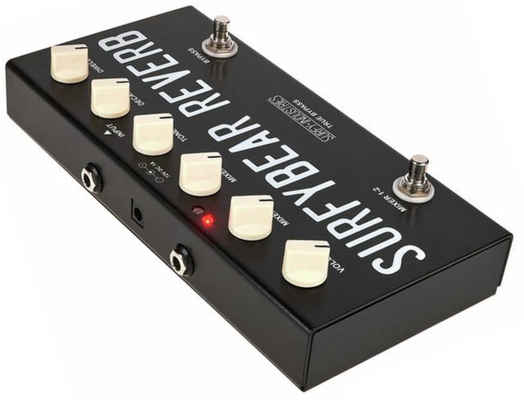 Surfy Industries Surfybear Compact Reverb Black - Reverb/Delay/Echo Effektpedal - Variation 2