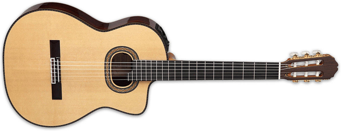 Takamine Dh90 Hirade Jap 4/4 Epicea Palissandre Eb - Natural - Konzertgitarren 4/4 - Main picture