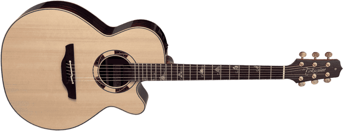 Takamine Dsf48c Nex Jap Epicea Palissandre Eb Ctf2n - Natural - Folk-Gitarre - Main picture