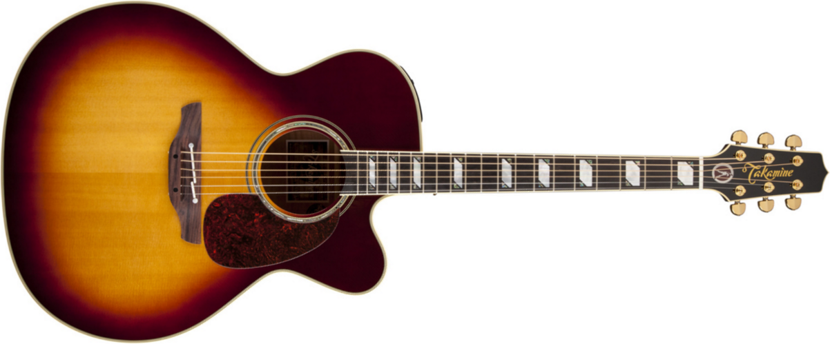 Takamine Ef250tk Toby Keith - Sunburst - Elektroakustische Gitarre - Main picture